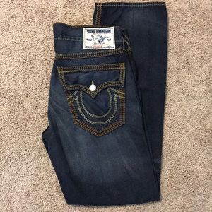 Men’s True Religion Jeans, Straight fit size 34